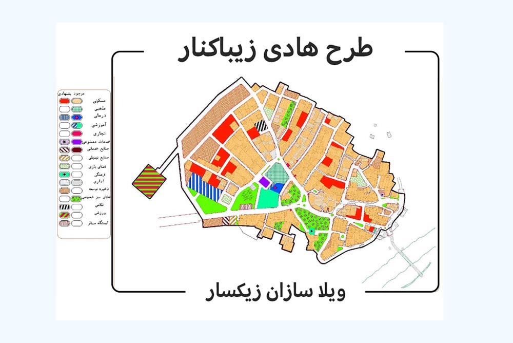 زمین های داخل طرح هادی زیباکنار